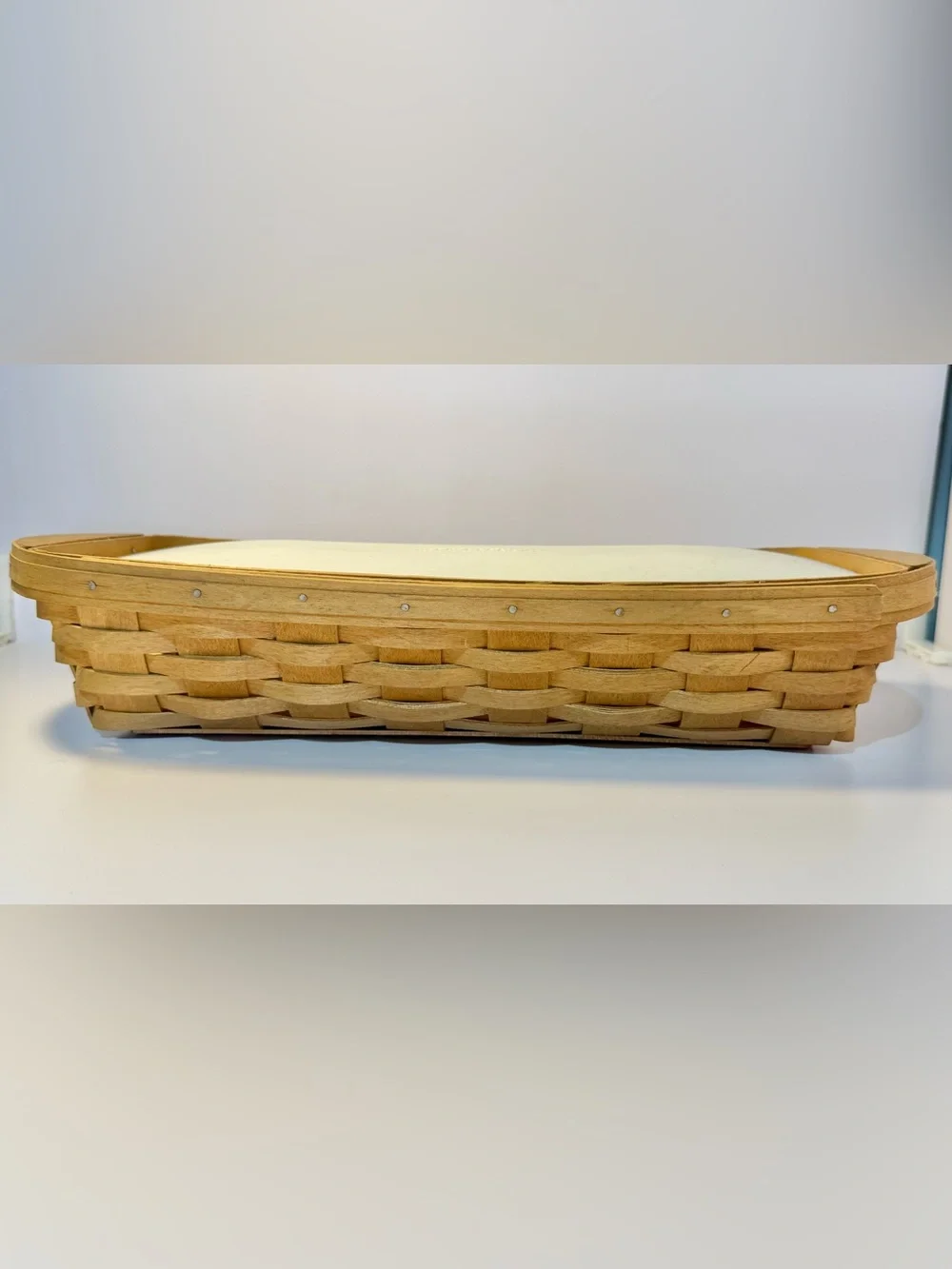 Longaberger Bagel Basket With Hard Serving Solutions Lidded Protector 2002